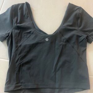 lululemon athletica Gray Fitted Crop top